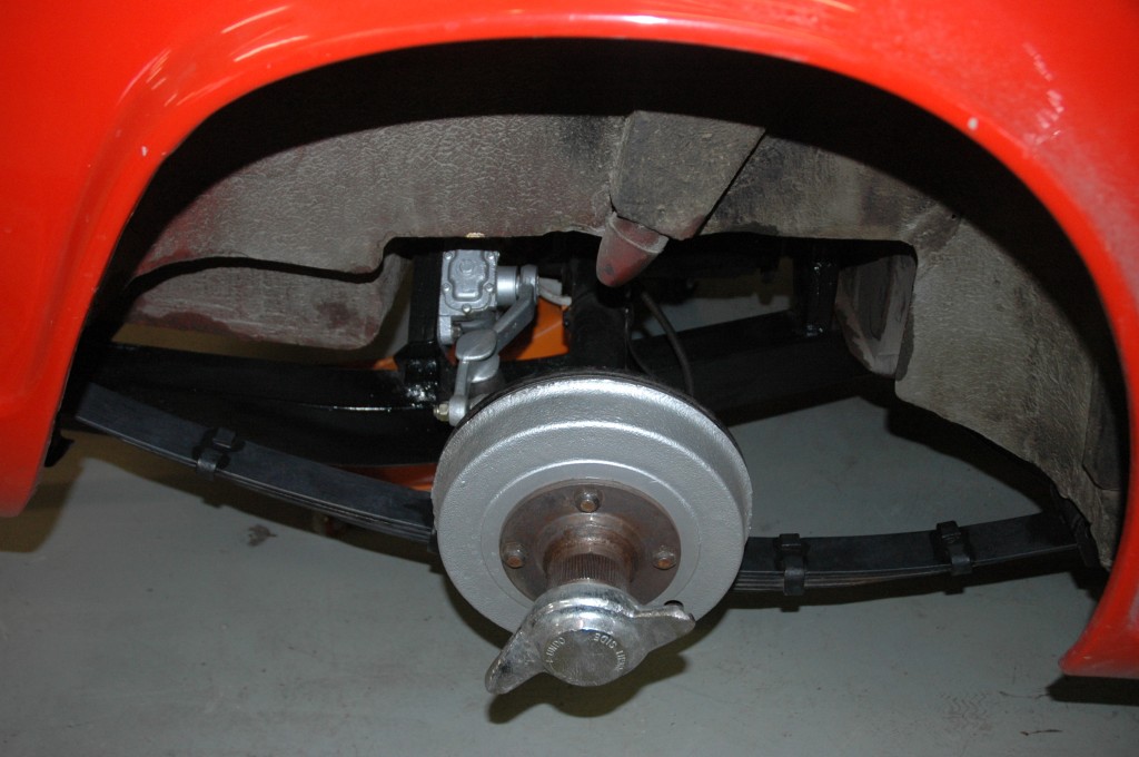 1966 Triumph TR4A Rear Wheel Arch Hub and Chassis Detail
