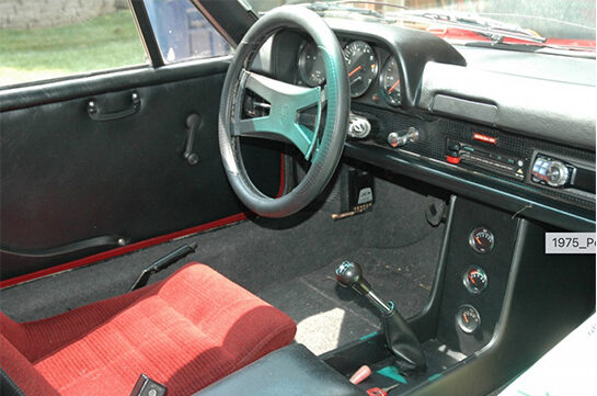 1975 Porsche 914 Cockpit © 2024 Flashback Racing