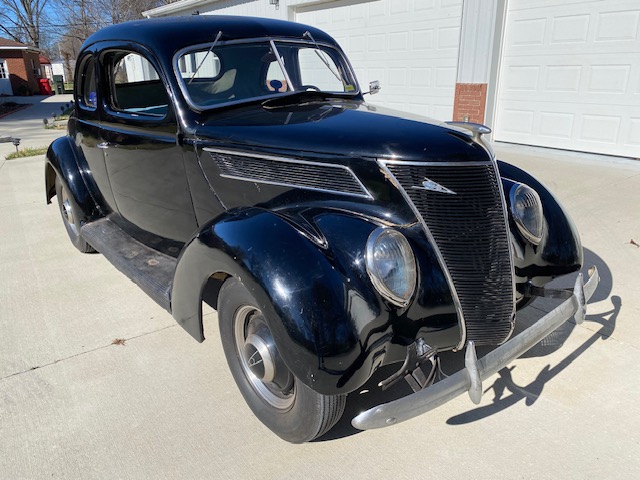 1937 Ford 85HP Business Coupe Right Front ©2024 Flashback Racing