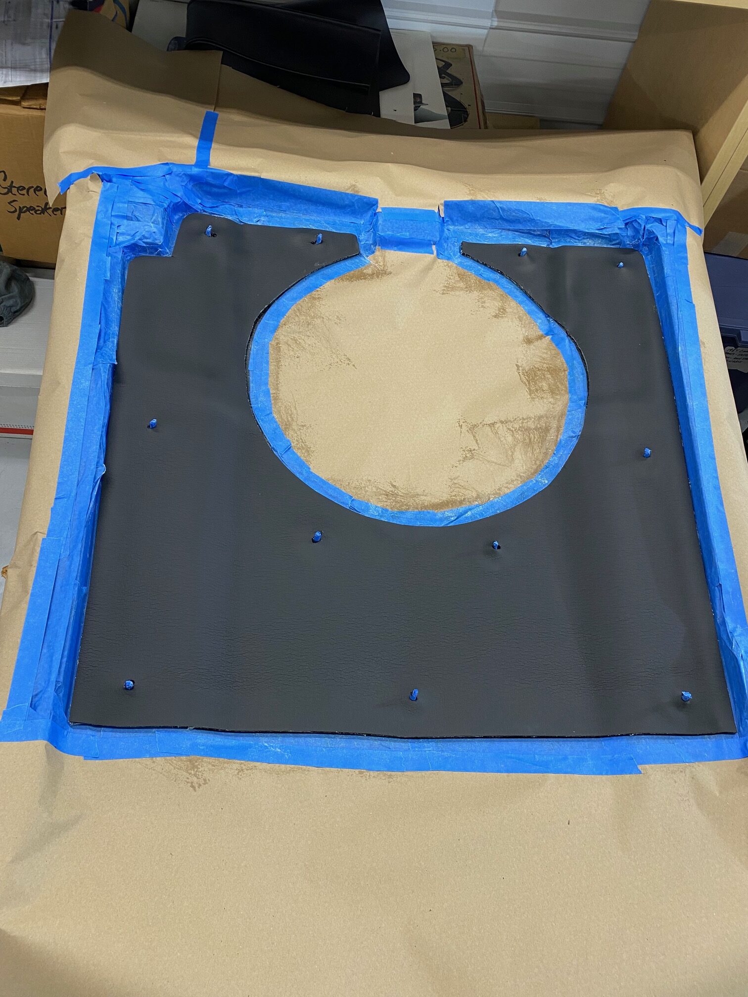 1975 Corvette Hood Liner Glued To Hood ©2024 Flashback Racing