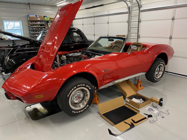 1975 Corvette Ready for New AC-Heat Parts ©2024 Flashback Racing