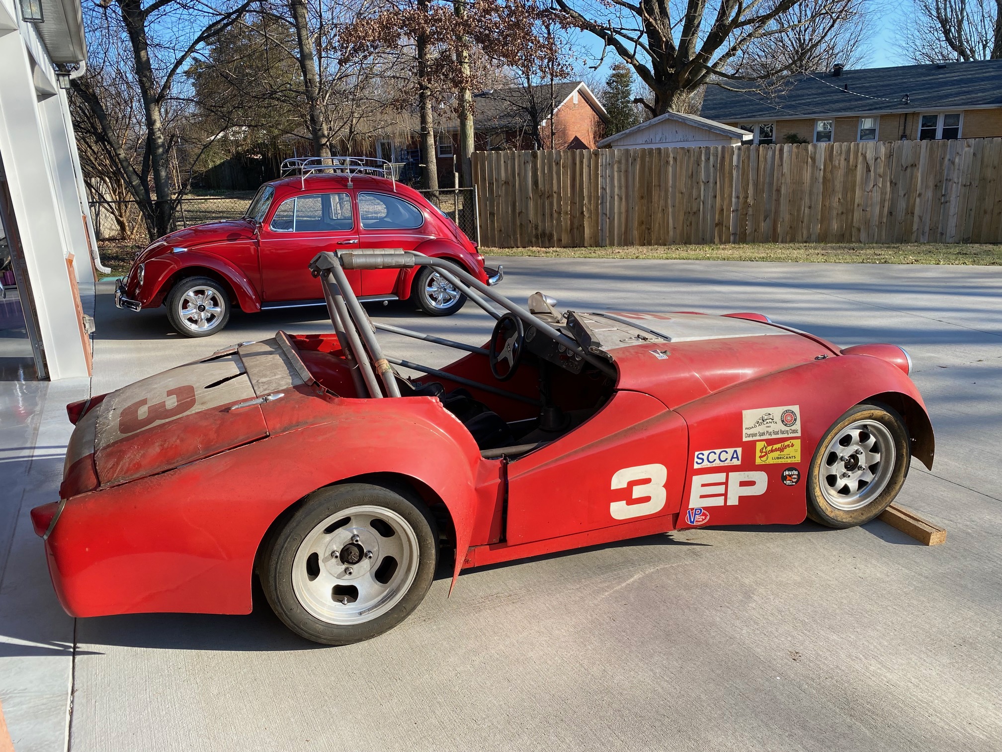 #3 Flashback Race Car Back Home, Still Dirty, Ready for Inspection ©2024 Flashback Racing