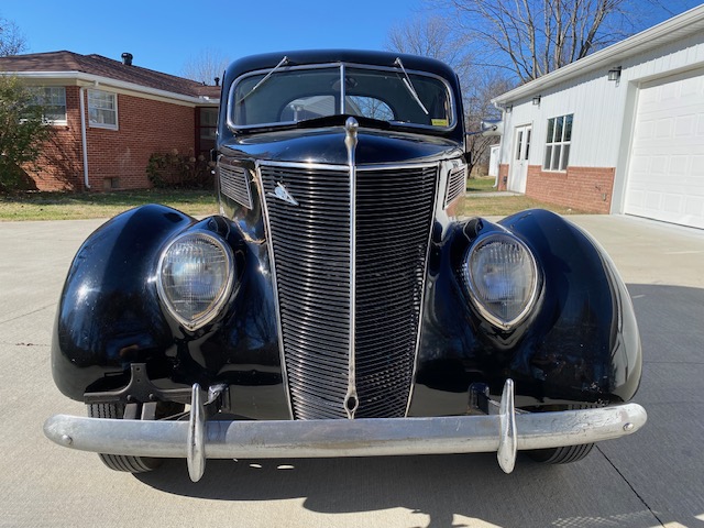 1937 Ford 85HP Business Coupe Front ©2024 Flashback Racing