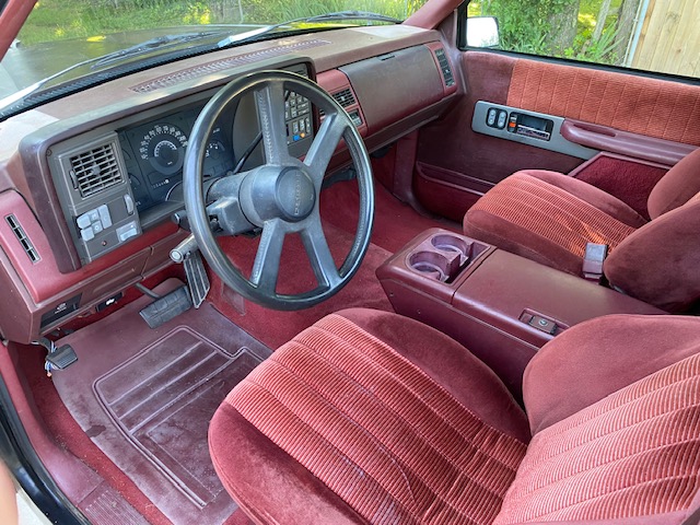 1990 454SS Chevy Pickup Interior ©2024 Flashback Racing