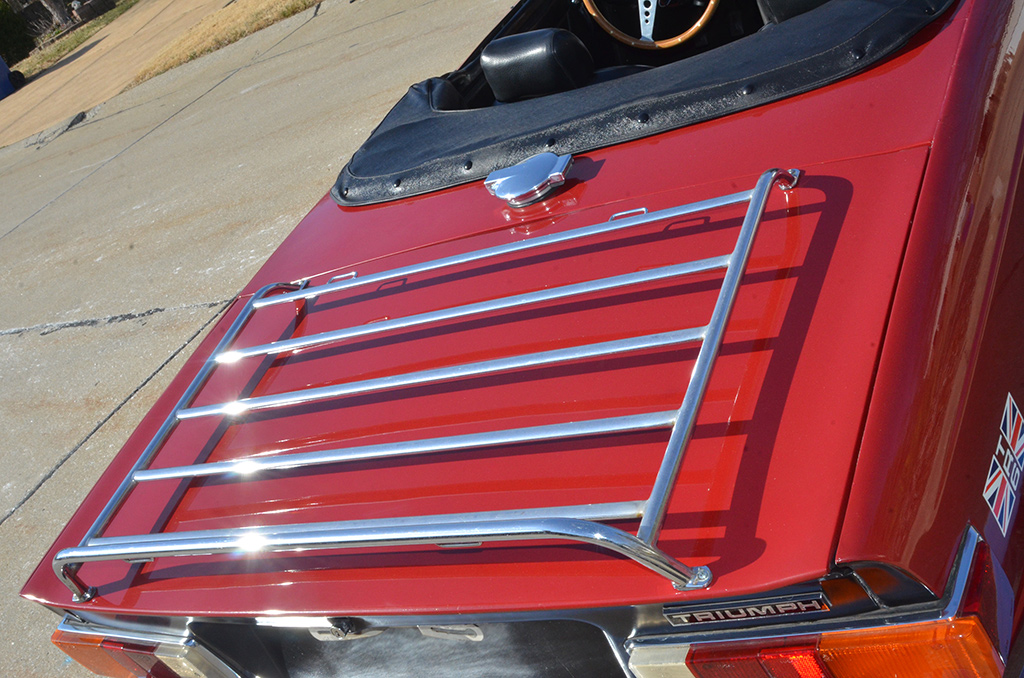 1974 Triumph TR6 Luggage Rack ©2024 Flashback Racing