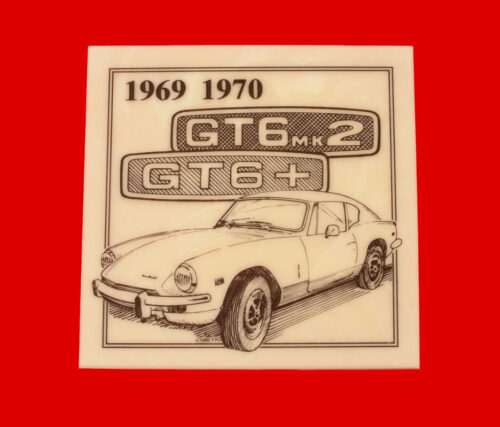 Triumph GT6 Mark 2 and GT6+ Collectible Coaster/Tile