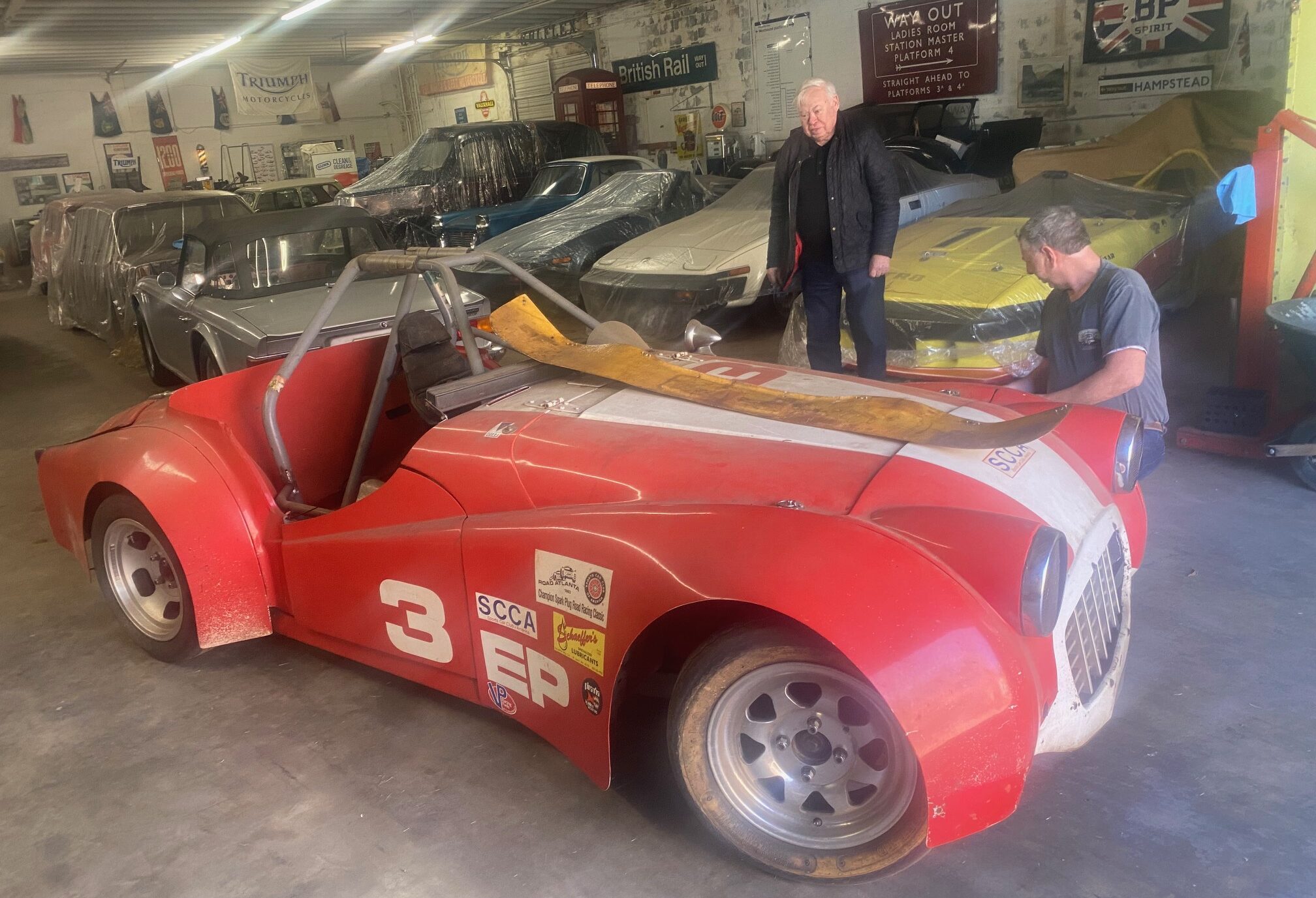 Flashback #3 Race Car Retrieved from North Carolina Storage ©2024 Flashback Racing