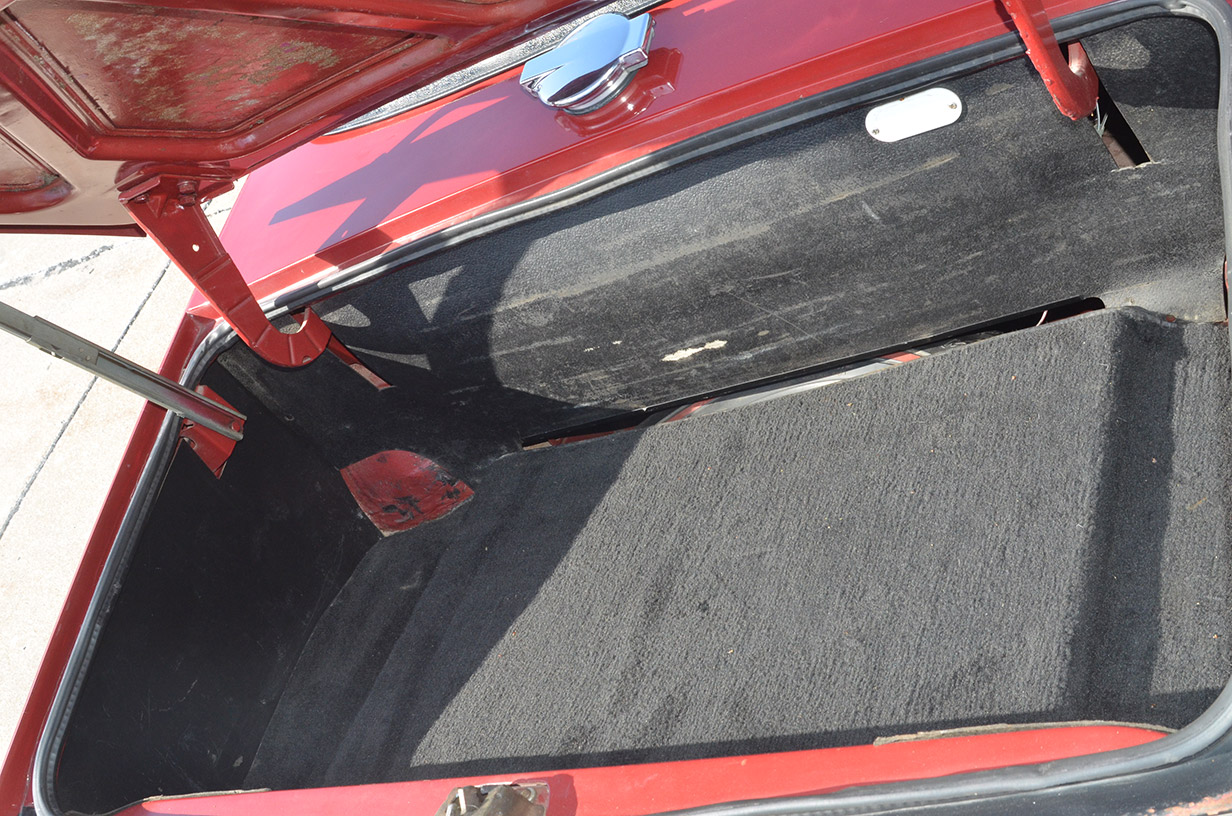 1976 Triumph TR6 Trunk Interior ©2024 Flashback Racing