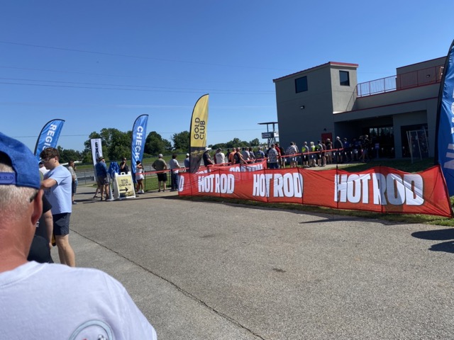 2024 Hot Rod Power Tour Registration Line ©2024 Flashback Racing